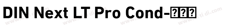 DIN Next LT Pro Cond字体转换